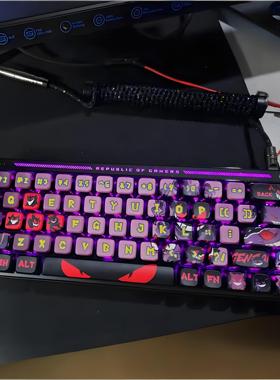 耿鬼键帽pbt支持wooting魔导士ace68made68rs7夜魔atk68ev63hi75c