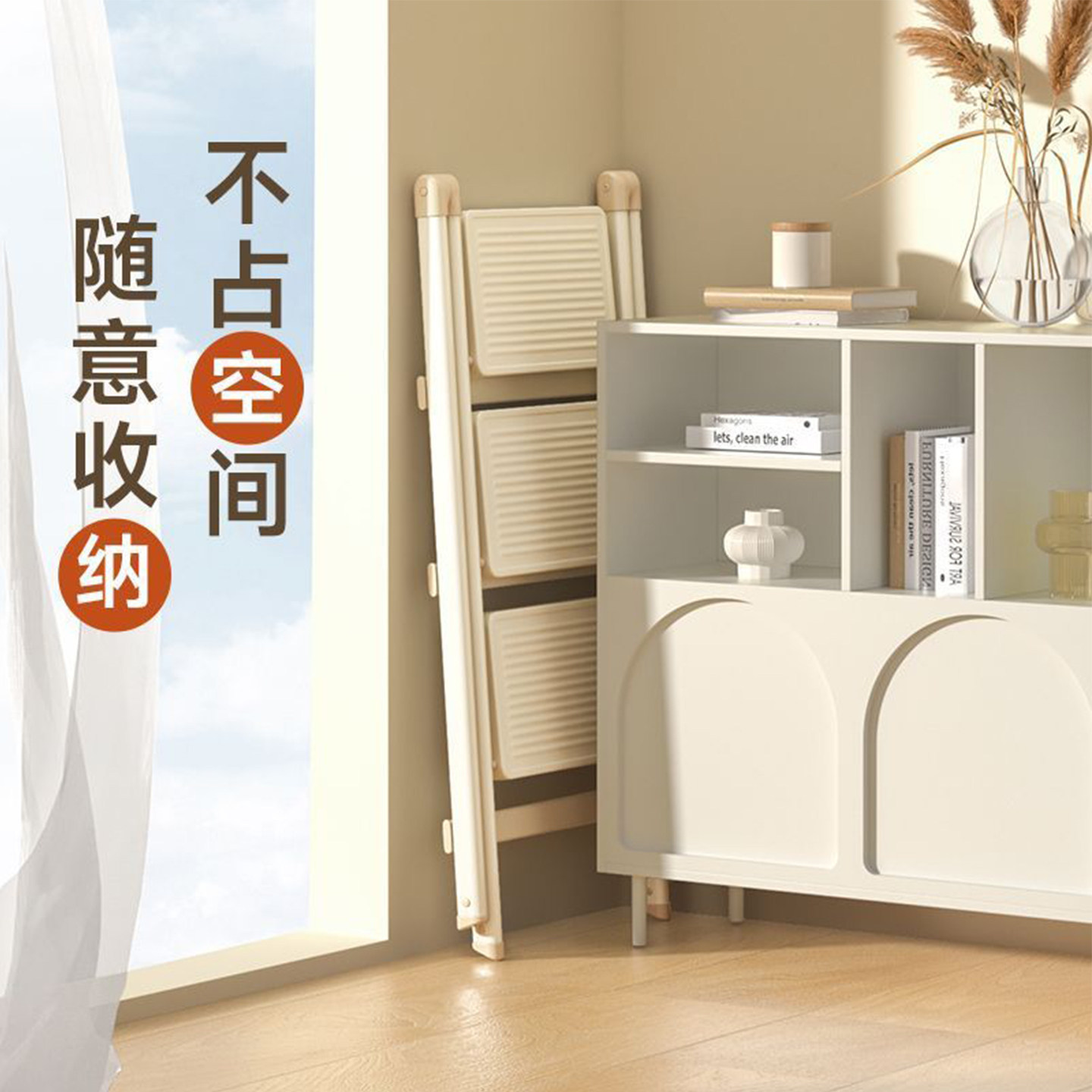 梯子家用折叠梯铝合金人字梯加厚多功能轻便梯凳伸缩登高爬梯小型