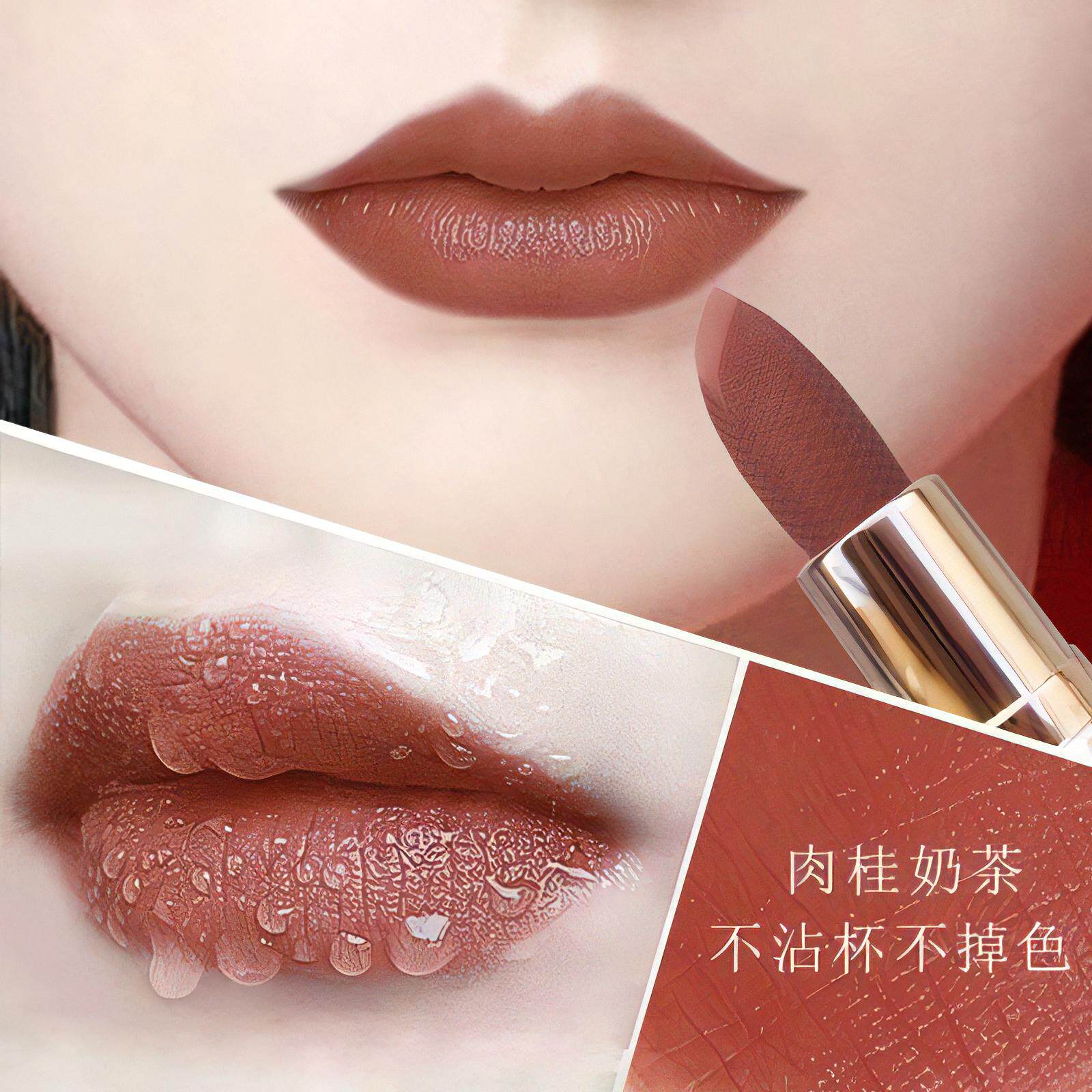 官方旗舰店肉桂奶茶色口红持久滋润哑光不掉色不沾杯口红女显白