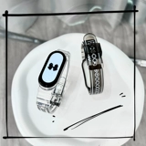 [Оригинальная прозрачная фигура фигура] Применимый браслет xiaomi 7/6/5 Строка 3/4NFC версия милой мультфильмы творческой пары мужской девочки Smart Sports Seven Seven -Seven Five Band Iboann