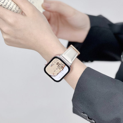 iboann适用华为fit4/3表带watch2/1手表腕带皮质休闲针扣表带智能运动透气高级感男生女夏天替换带官方同款