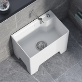 元 匠家用拖把池阳台四脚拖布池卫生间高脚大号墩布池户外小号落地