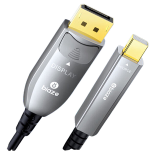 毕亚兹 MiniDP转DP1.4光纤线工程级雷电4口8K/60Hz公对公视频转换线电竞级适用苹果微软Surface笔记本显示器