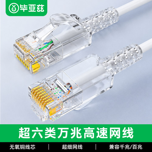毕亚兹超六类万兆成品细网线WX21