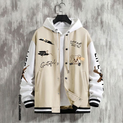 Men's baseball uniform loose casual jacket男宽松休闲外套