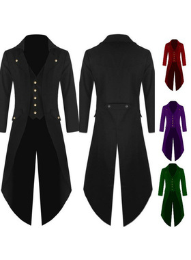 Fashionable retro tailcoat uniform dress欧美时尚复古燕尾服