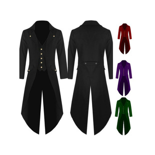 Fashionable retro tailcoat uniform dress欧美时尚复古燕尾服