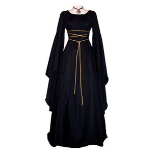Long sleeved irregular women's dress Halloween costume连衣裙