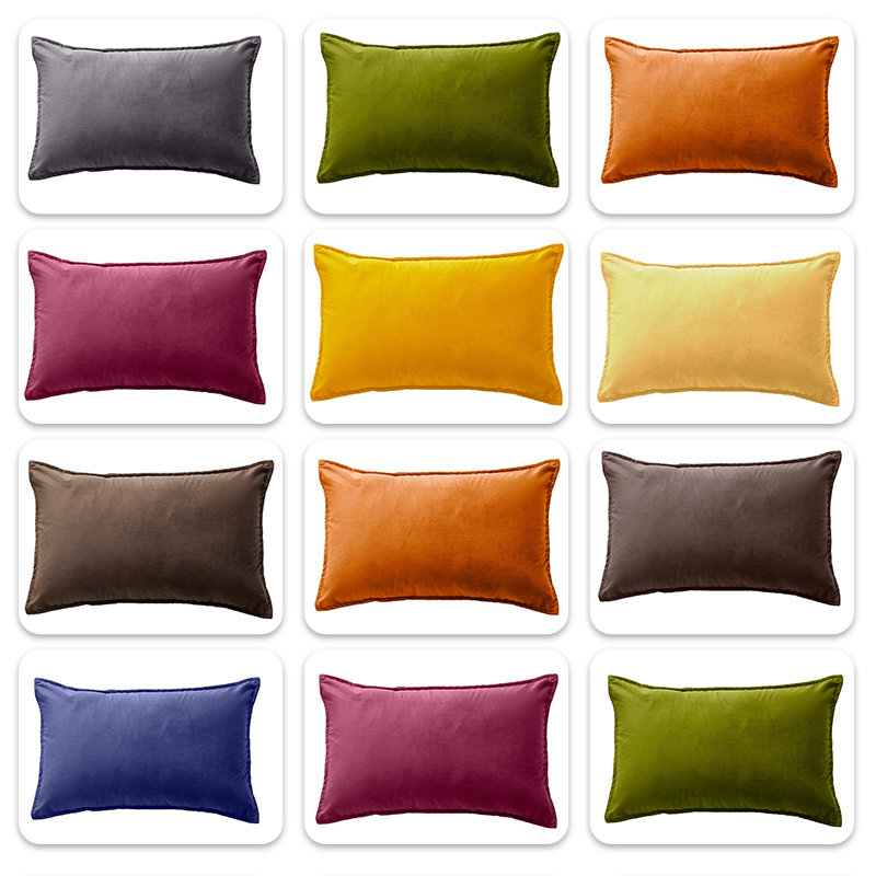 天鹅绒腰枕沙发客厅长方形靠枕办公室椅子腰靠长条靠背垫护腰靠垫,居家布艺,靠垫/抱枕,淘宝优惠券,粉丝福利购,淘宝优惠卷