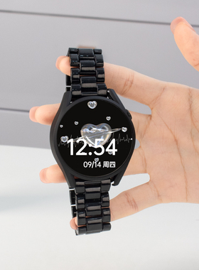 适用于华为gt4表带树脂款gt4pro华为手表表带糖果watch gt3 magic2/gspro/gs3 gt2/3个性时尚表带黑色款