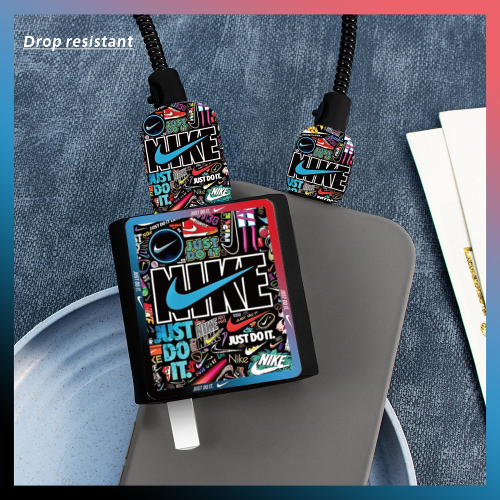 充电器数据线保护套印花硅胶新款