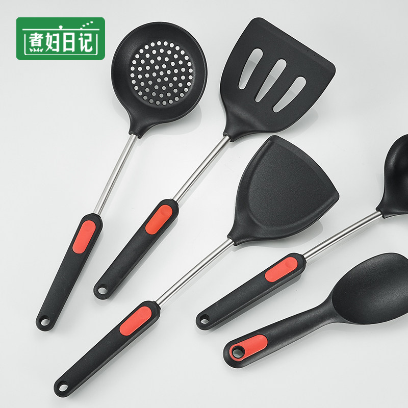 硅胶锅铲套装炒菜铲子耐高温家用硅胶锅铲套装专用护锅汤勺漏勺子,厨房/烹饪用具,锅铲,淘宝优惠券,粉丝福利购,淘宝优惠卷