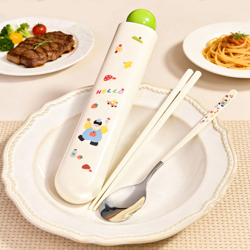 煮妇日记筷子勺子套装316不锈钢