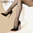 涞觅「格调」菱格纹理视觉美腿丝袜女薄款高级几何美学丝滑连裤袜