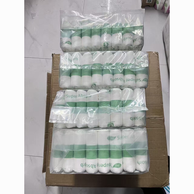 外贸出口新标准加厚款尿不湿葫芦片扁包装1800毫升吸量配纸尿裤用