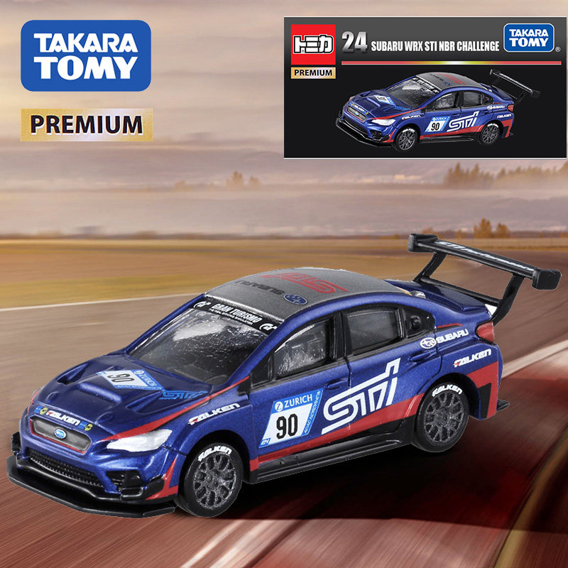 tomy多美卡黑盒旗舰版合金车tp24号斯巴鲁wrx运动拉力赛车887164