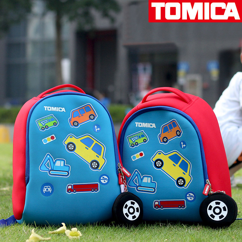 TOMY/多美卡男女孩禮幼兒園書包潛水布卡通藍色雙肩背包輕便2-6歲在類目 玩具/童車/益智/積木/模型, 兒童包/揹包/箱包, 書包中 - 來自Buy2taobao.com提供專業的淘寶代購服務