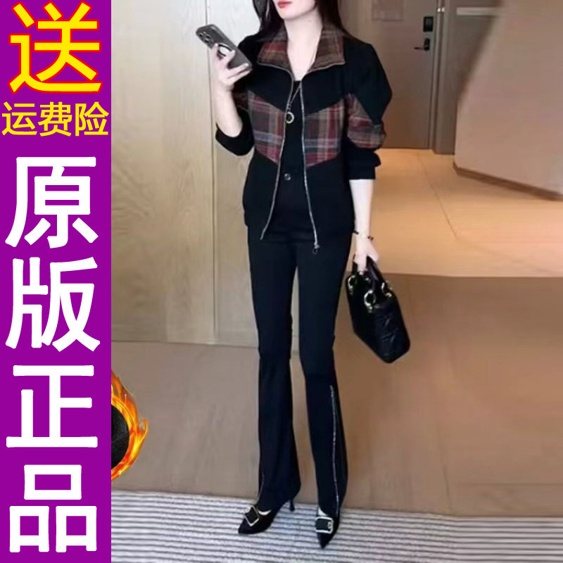 原版正品妈妈秋冬加绒外套小个子显瘦休闲上衣夹克棉服女