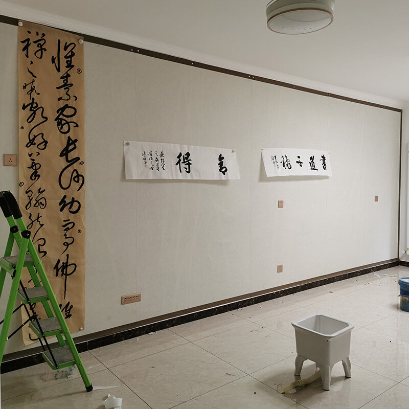 加强磁性硬铁板书画毛毡墙教学国画墙贴铁皮书法墙工笔画板画室墙