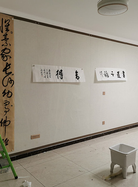 加强磁性硬铁板书画毛毡墙教学国画墙铁皮书法墙工笔画板画室墙