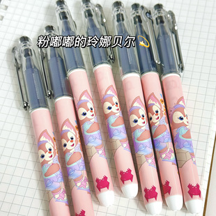 百乐P500迪士尼联名可爱卡通高颜值七宝限定针管笔尖中性笔0.5mm直液式 顺滑大容量超耐写考试水笔学生专用