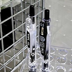 百乐斑马樱花笔法国花朵限定中性笔简约速干不晕染按动式超好用的笔学霸考试专用刷题笔黑笔芯正品文具