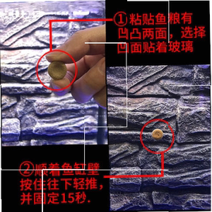 海豚贴片鱼食小型贴片粘贴鱼粮热带观赏孔雀鱼通用小鱼灯科鱼饲。