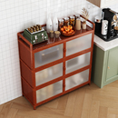 铝合金厨房餐边柜家用大容量储物柜收纳碗柜客厅多层多功能置物柜