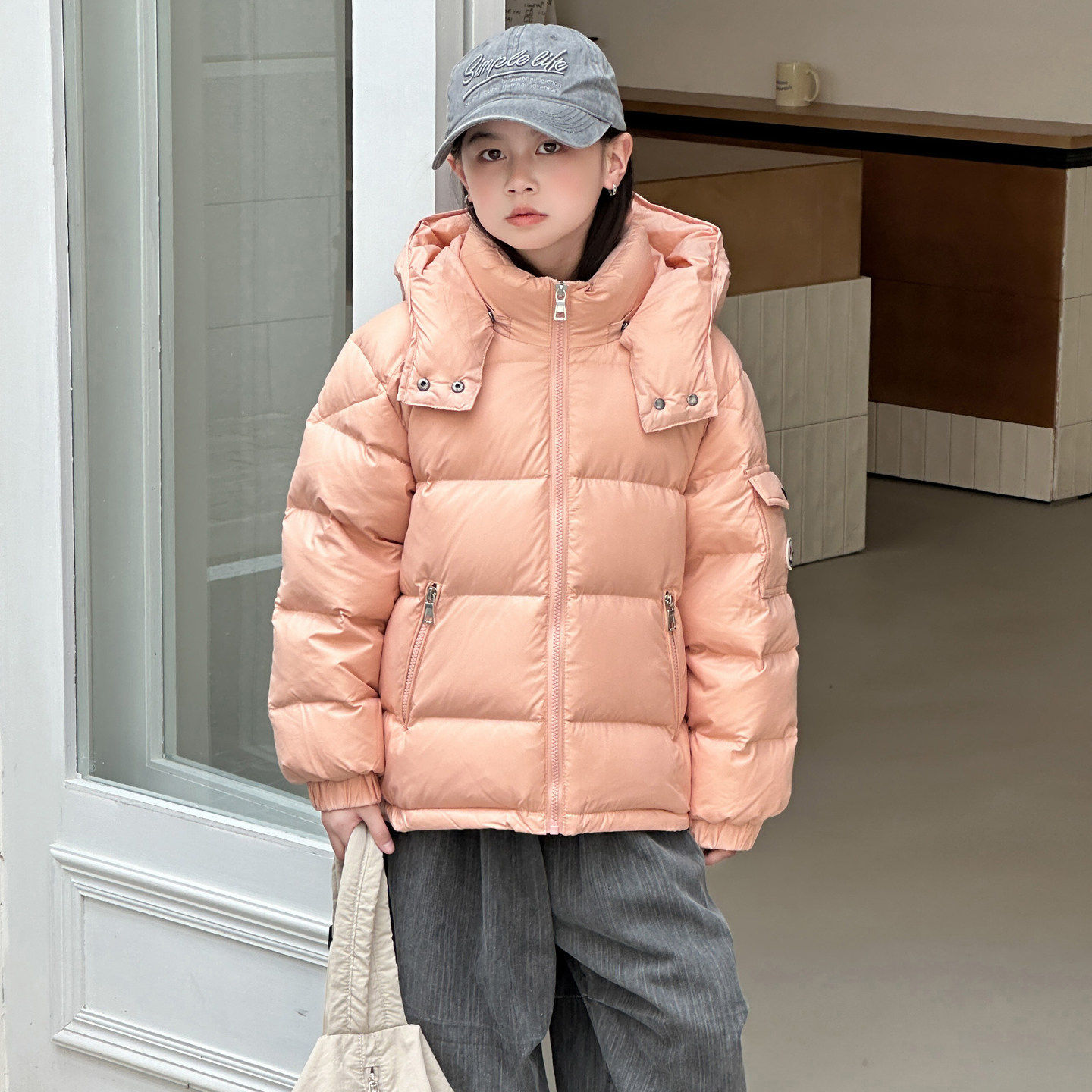 欧洲站韩国秋冬新款儿童羽绒服短款白鸭绒外套连帽女童男童加厚保,童装/婴儿装/亲子装,羽绒服,淘宝优惠券,粉丝福利购,淘宝优惠卷