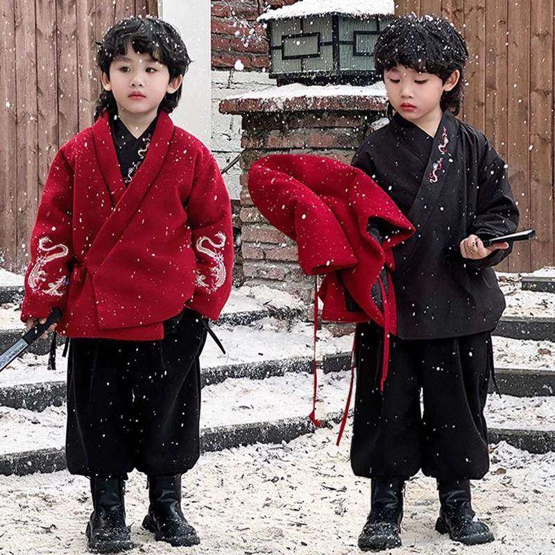 欧洲站新中式男童唐装冬季覆古演出服儿童国风羽绒服男孩汉服男宝,童装/婴儿装/亲子装,唐装,淘宝优惠券,粉丝福利购,淘宝优惠卷