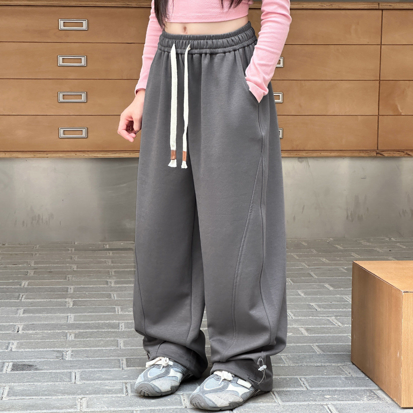 欧洲站2025秋韩国新款儿童卫裤直筒裤运动裤休闲裤女童男童中大童,童装/婴儿装/亲子装,裤子,淘宝优惠券,粉丝福利购,淘宝优惠卷