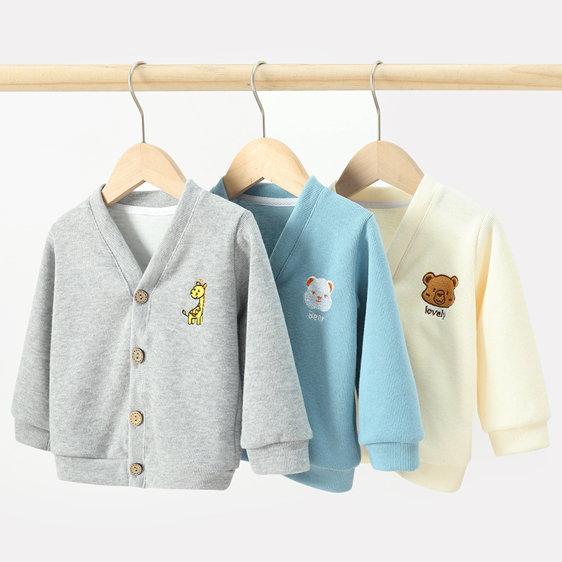 婴儿衣服针织开衫外套秋装春秋装男童1岁幼儿女宝宝儿童小童上衣