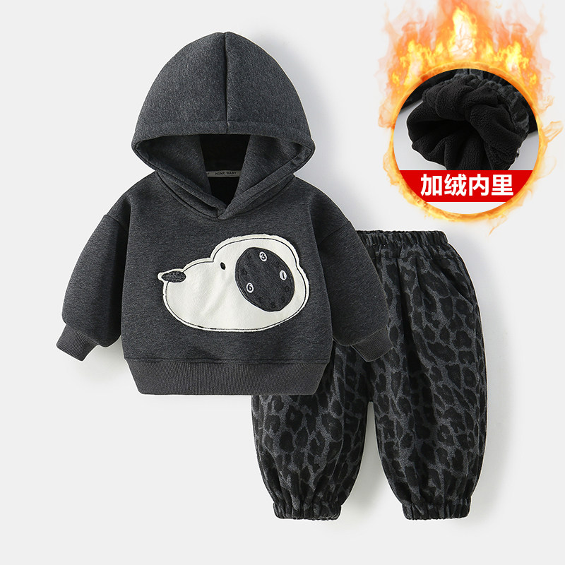幼儿加绒卡通狗儿童男女宝宝通用深秋冬季套装外套秋冬春秋卫衣,童装/婴儿装/亲子装,套装,淘宝优惠券,粉丝福利购,淘宝优惠卷