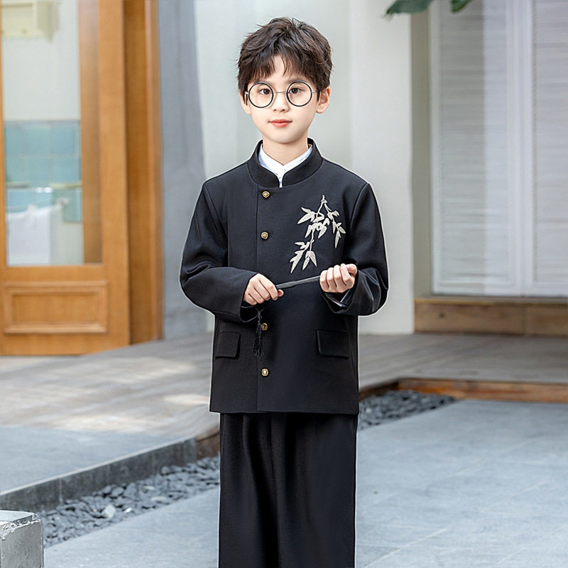 男童新中式西服外套国潮中山装儿童刺绣汉服唐装主持舞台演出服,童装/婴儿装/亲子装,套装,淘宝优惠券,粉丝福利购,淘宝优惠卷