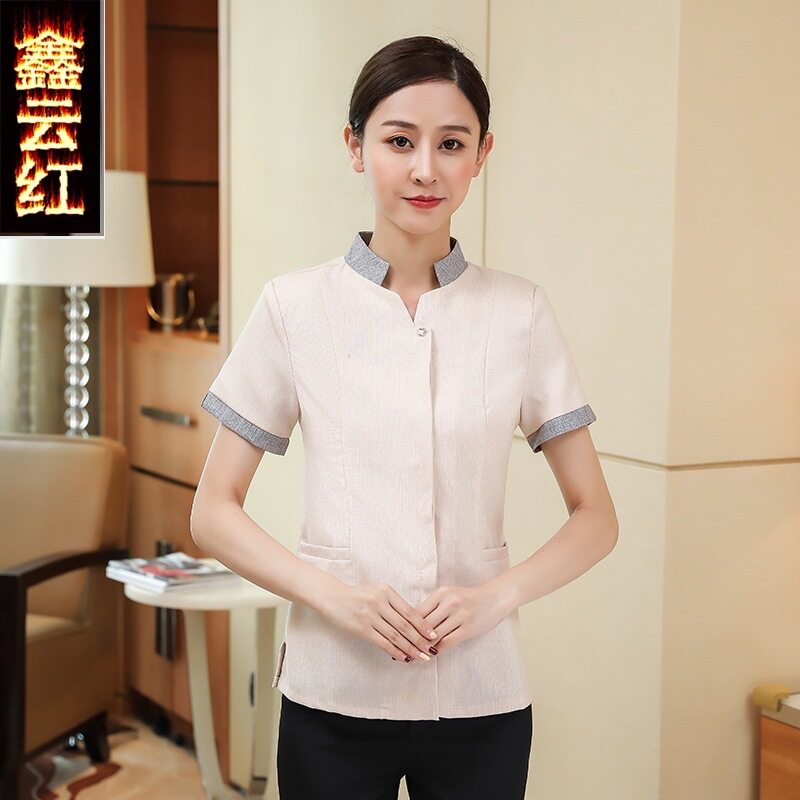 酒店宾馆保洁员阿姨服装z楼层物业保洁服短袖PA工服夏装保洁工作
