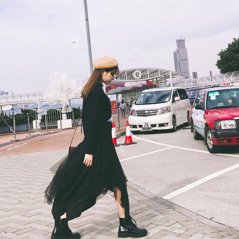 不规则褶皱网纱半身春夏2019新款高腰显瘦a型裙仙女中长裙大摆裙在类目 女装/女士精品, 半身裙中 - 来自Buy2taobao.com提供专业的淘宝代购服务