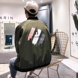 709-2-JK05-P55春单人双面穿港风夹克情侣外套男棒球服潮流，男装夹克，星座709-2