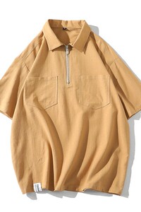 709-2-T1080-P50 白底 夏季情侣翻领poIo衫大码T恤学生日系图片