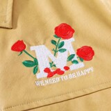 709-2-JK837-P105春白底皮衣开衫前后英文玫瑰花刺绣夹克外套，男装皮衣，星座709-2
