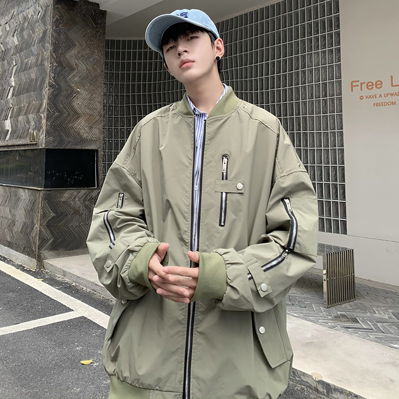 709-2-JK890-P100春单人多拉链美式街头棒球服夹克外套,男装夹克,星座709-2