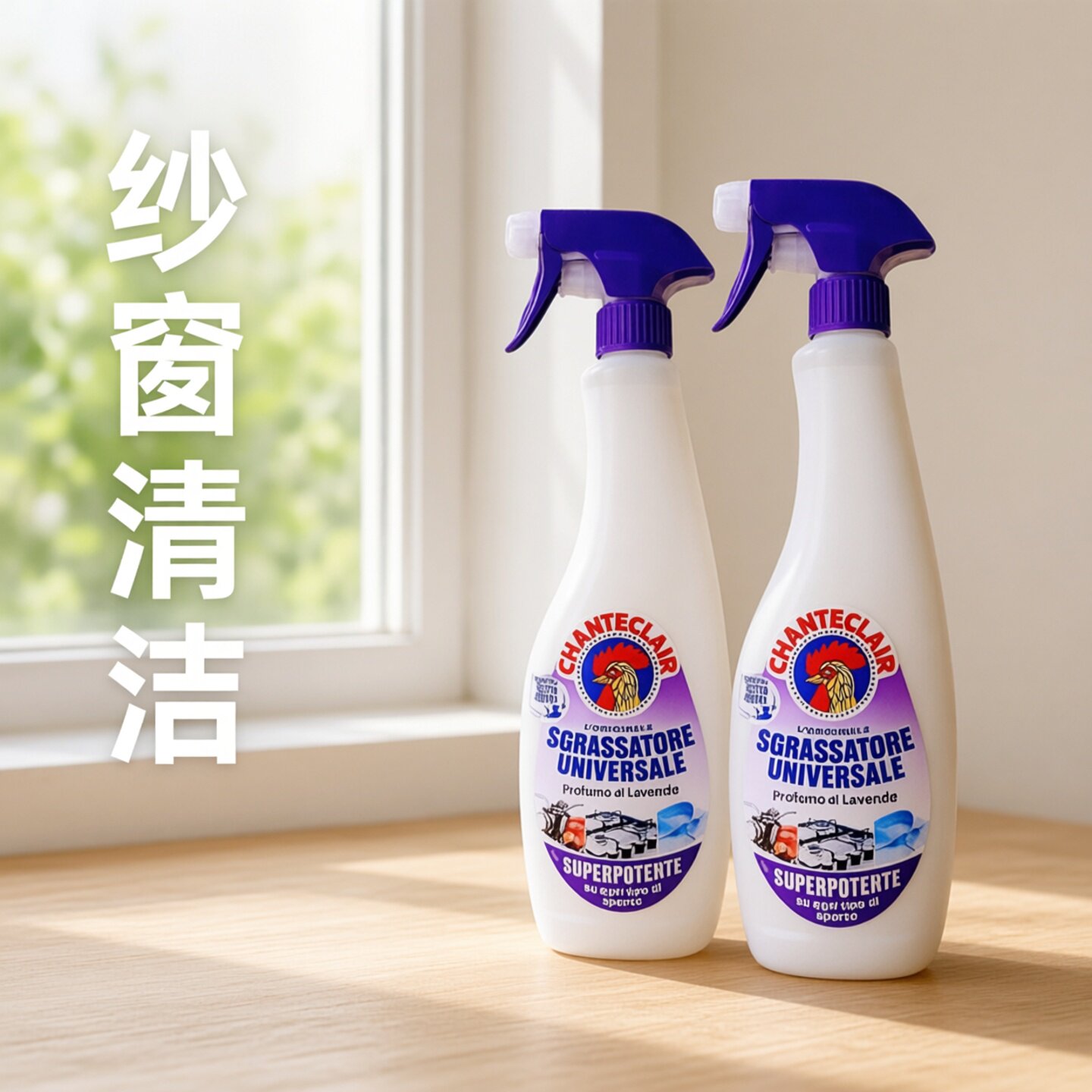 大公鸡管家纱窗清洁喷雾免拆洗