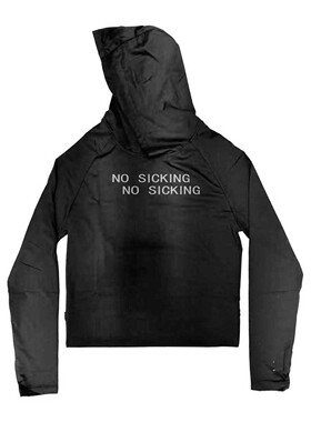 NO SICKING25AW* 高弹立体裁剪“修身薄款打底运动”连帽男女长袖