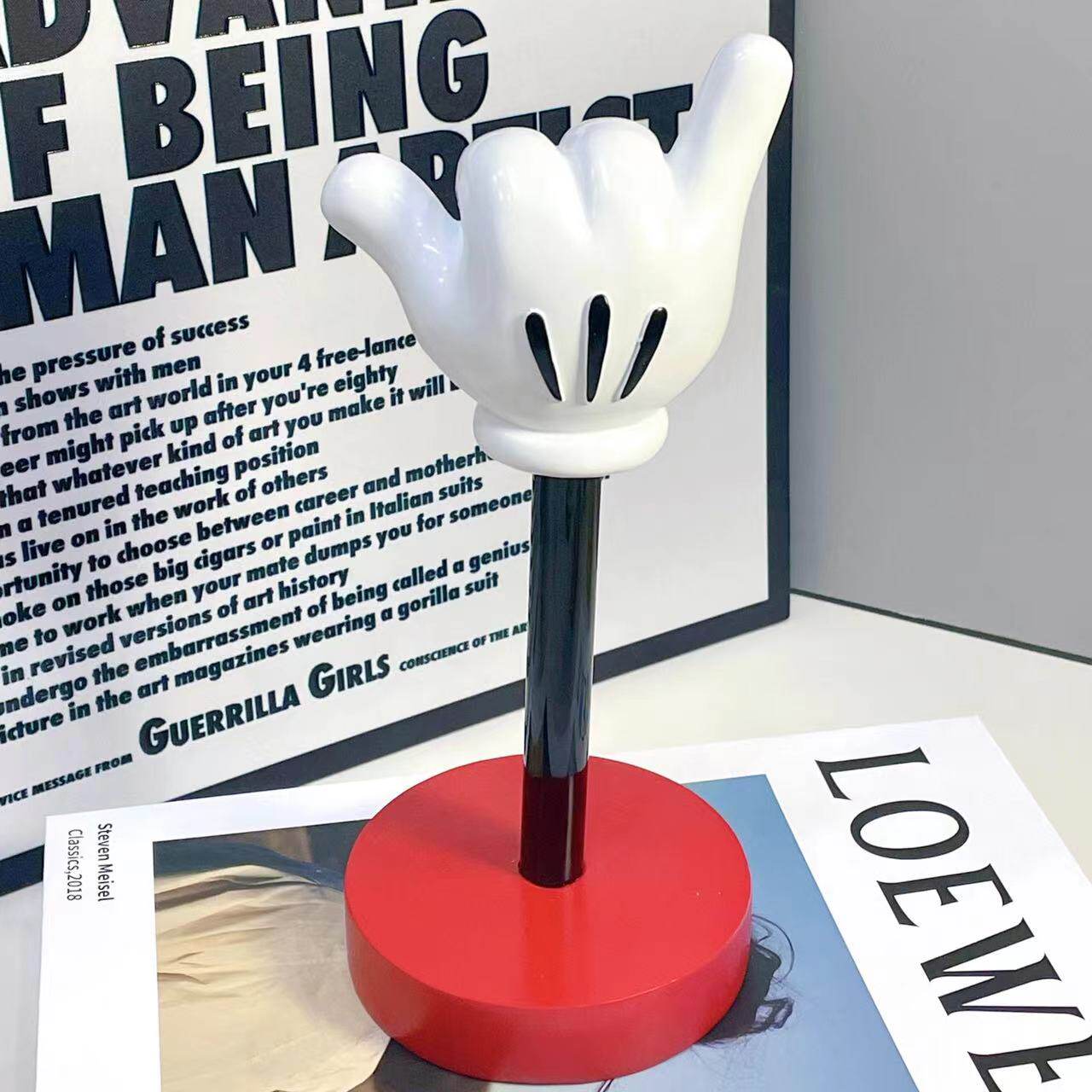 米奇手多功能首饰置物钥匙手表收纳架米老鼠客厅装饰摆件送人礼物