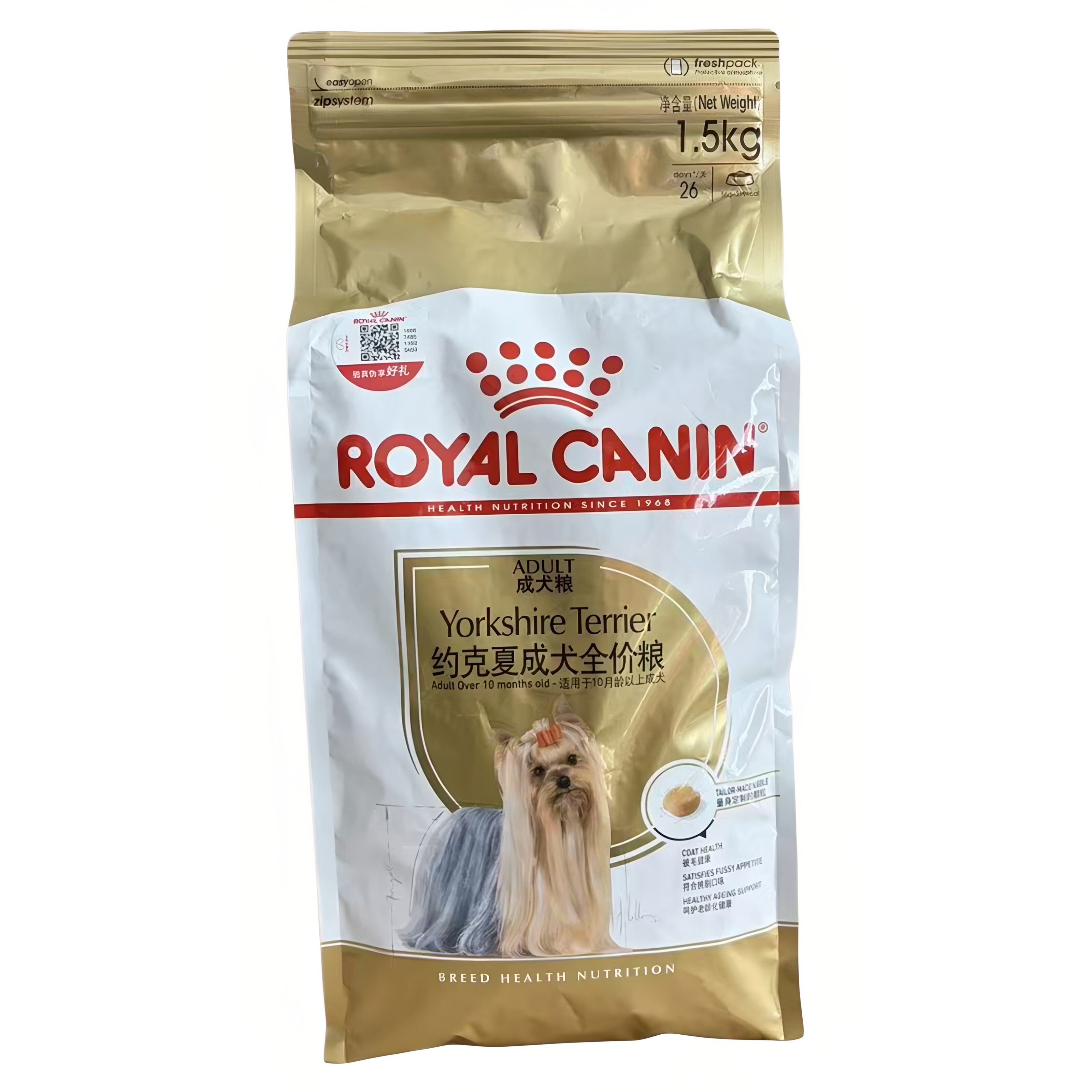 皇家约克夏成犬粮1.5kg小型犬图片