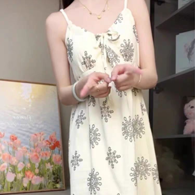 【带胸垫】2025新款吊带小性感清新睡裙女可外穿家居服睡衣女爆款