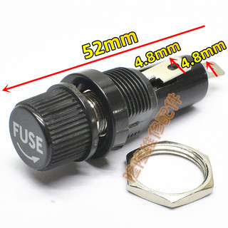 进口耐高温电木6×30mm玻璃保险管座R3-13 250V10A 保险丝座 FUSE