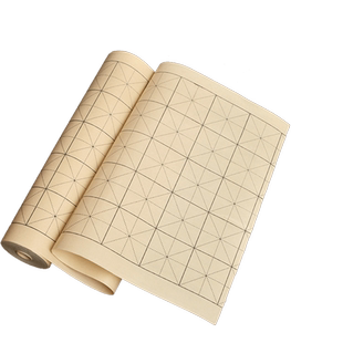 带格长卷百米长卷书画纸米字格米格纸毛笔书法练字纸书法专用作品纸半生熟大卷仿古白色黄色大红色写毛笔字纸