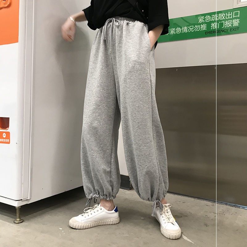 新款直筒bbr九分褲子女顯瘦休閑嘻哈闊腿褲學生韓版寬松運動褲潮在類目 女裝/女士精品, 褲子, 休閒褲中 - 來自Buy2taobao.com提供專業的淘寶代購服務