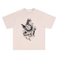 The heavy metal rock band Deafheaven's highly anticipated loose short-sleeved T-shirt features an American loose retro hip-hop style thumbnail 7