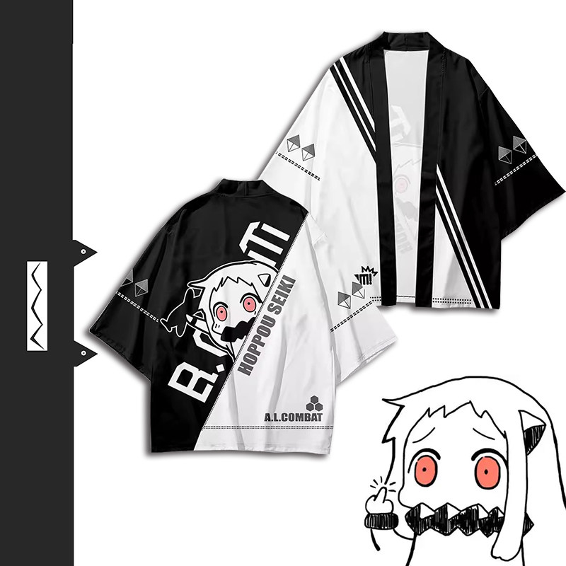 舰娘北方栖姬羽织五分袖二次元cos动漫男女短袖春夏和服宽松外套